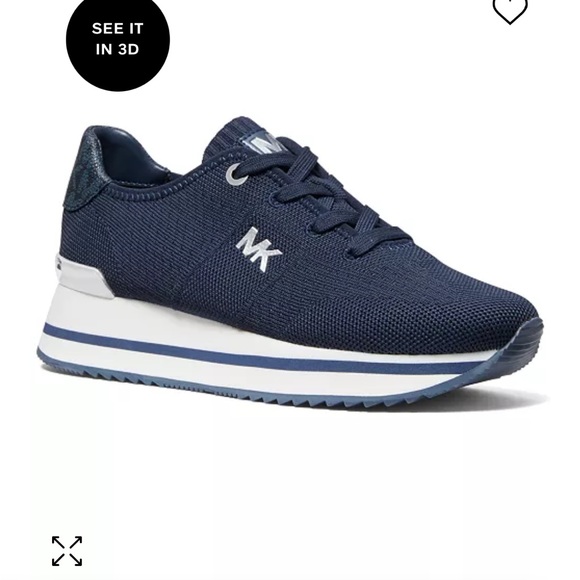 Michael Kors Knit Trainer Lace-up Running Sneakers - Picture 1 of 1